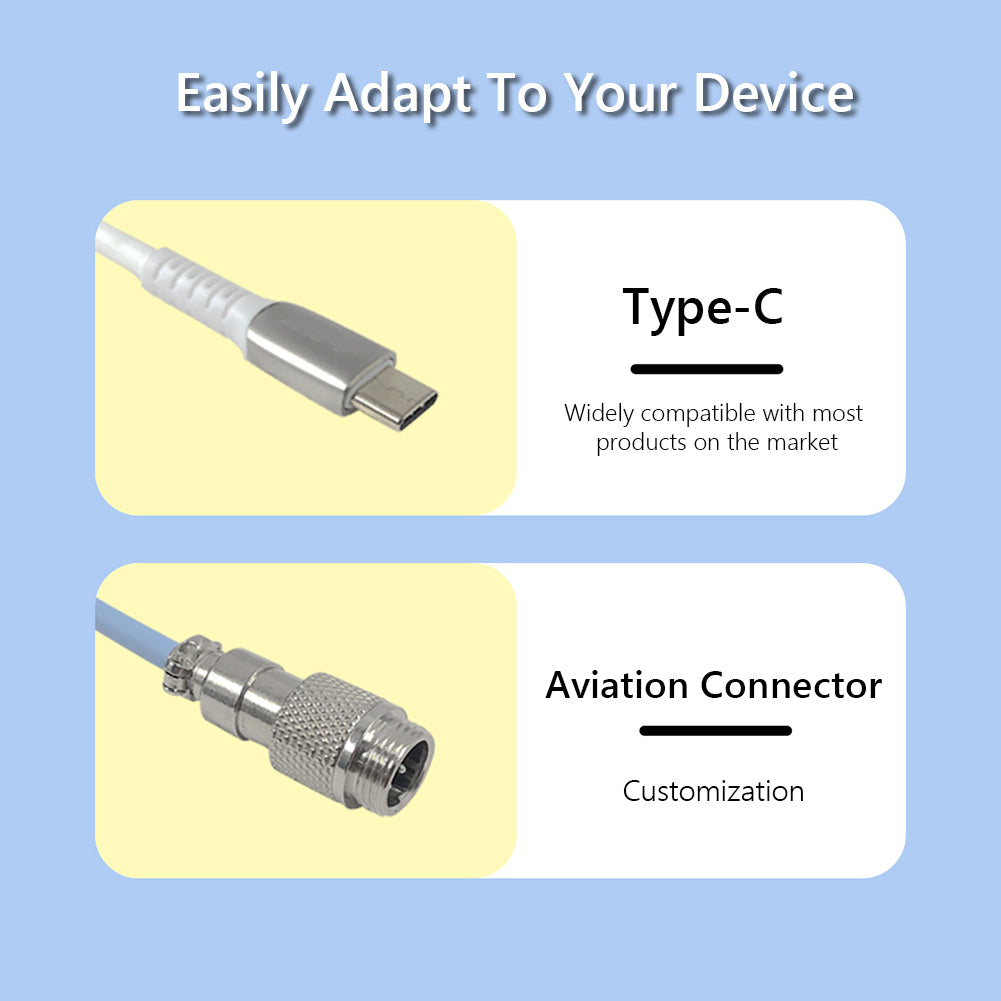 Coiled Aviator USB Cables